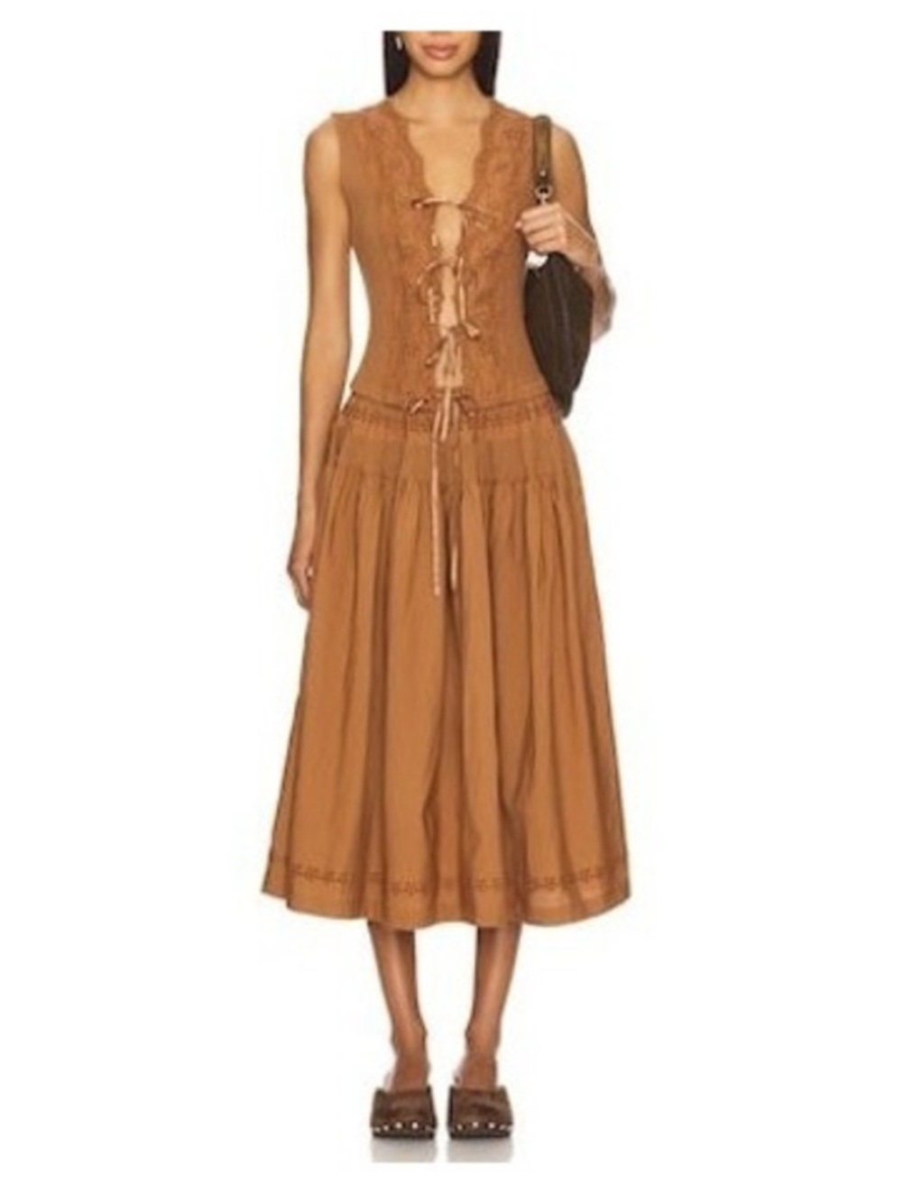 ▪️New! Free People Gesibelle Set in Macadamia Brown XL - Picture 5 of 14